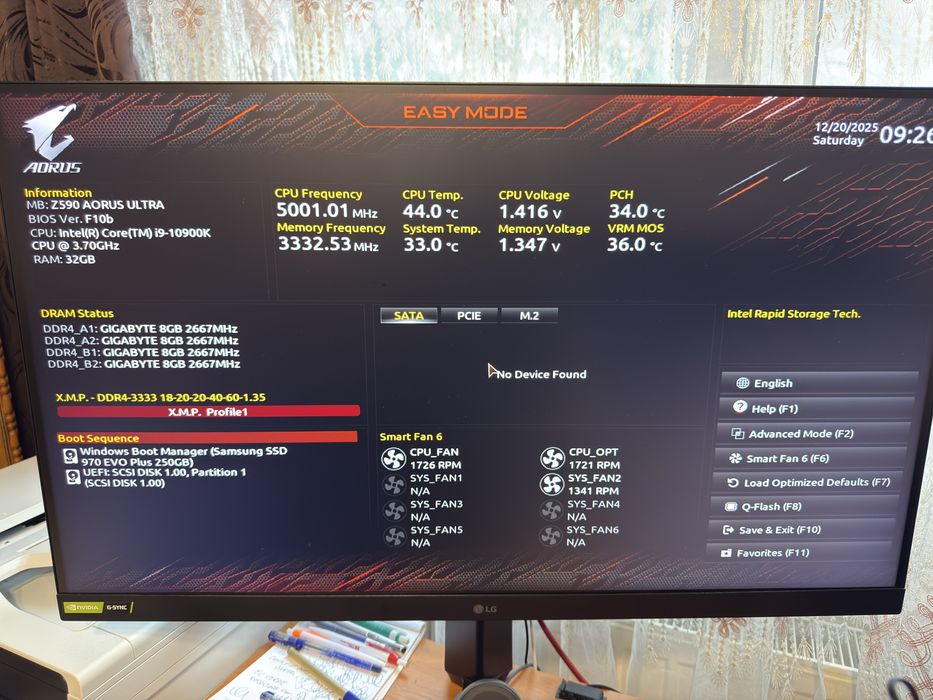 PC Gaming i9-10900K / RTX 3070 AORUS MASTER / 32GB