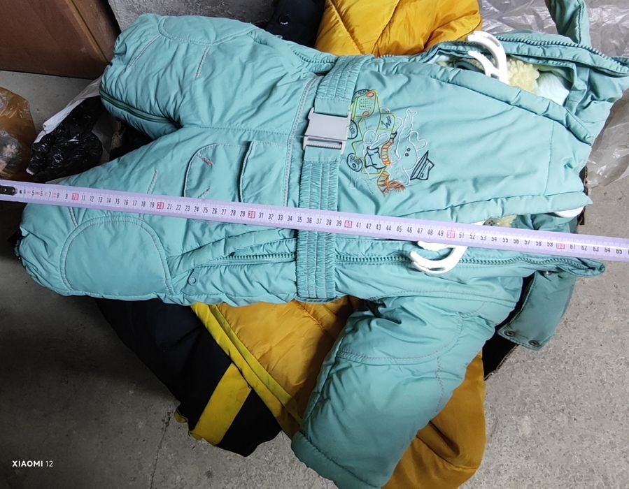 Теплый детский комбинезон