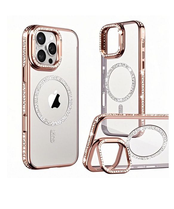 Iphone 16 16 PRO 16 PLUS 16 PRO MAX Husa Safe Magsafe Sclipici