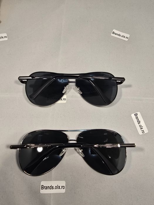 Promotie - Ochelari de soare Ray-Ban Aviator, lentile negre, rama neagra sau argintie, pilot shaped, pret per bucata