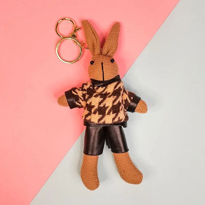Милый модный брелок-зайчик для сумки