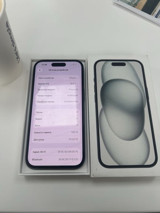 Айфон 15 128гб 82%