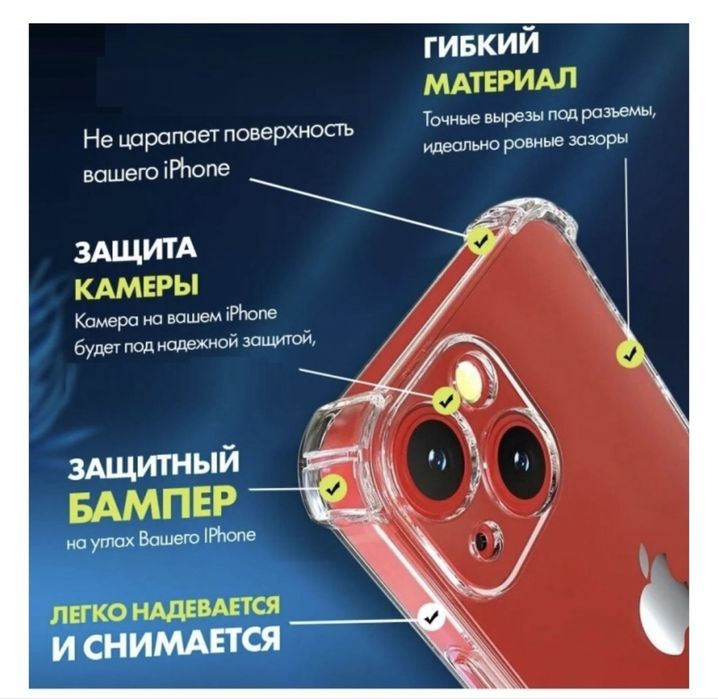 Чехол на Iphone 11. Полностью новые