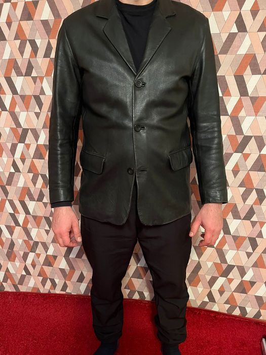 Кожаный пиджак. Кожа оригинал.