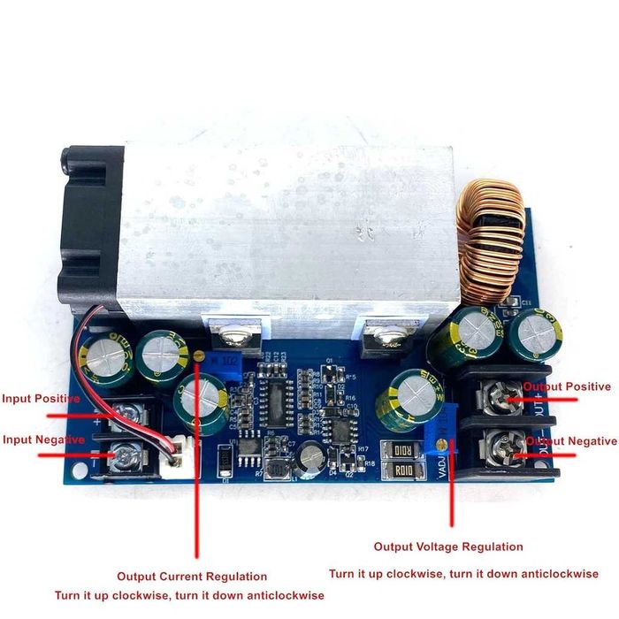 Sursă DC-DC Step-Down 600W 25A 12-75V Reglabil CV/CC – Încărcare Baterii și Alimentare