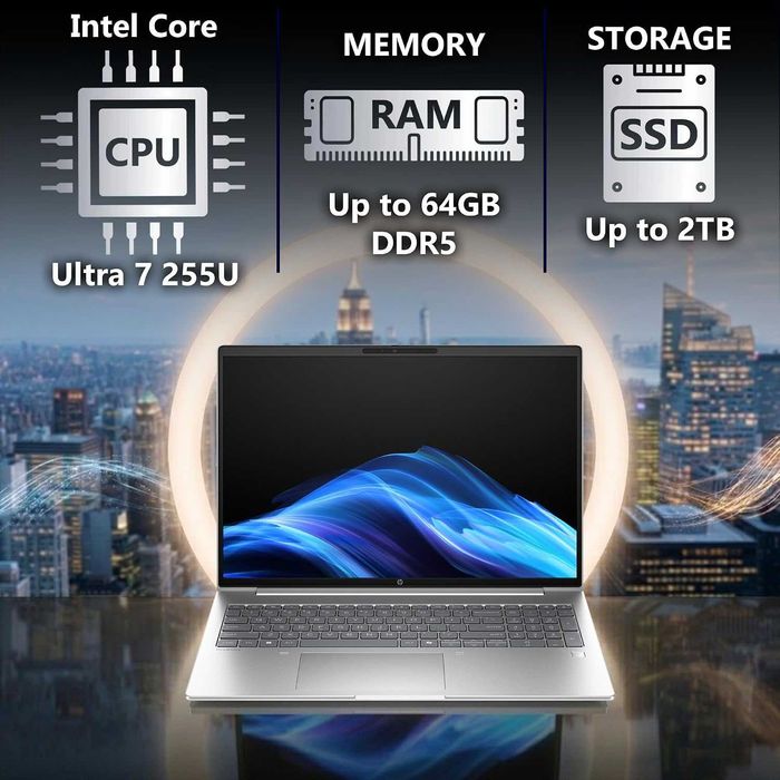 Бизнес Ноутбук HP ProBook 4 G1i 16" intel Core Ultra 7 255U 16Gb/512Gb