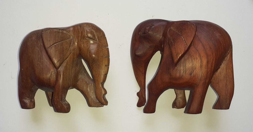 Figurine decorative animale, lemn, Burkina Faso, lot 8 bucăţi