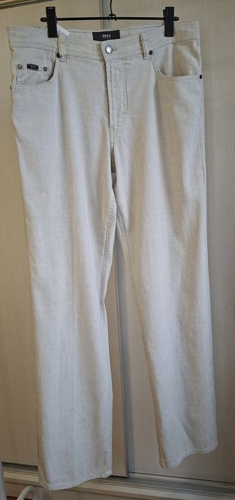 Джинсы из льна Brax Carlos