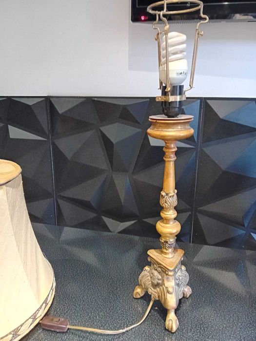 Lampă veche suedeza din bronz