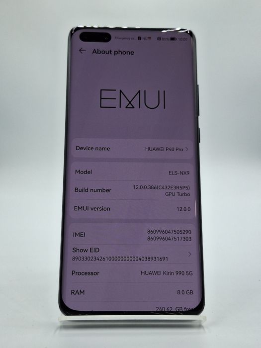 Huawei P40 Pro 256Gb 8Gb ram Factura/Garantie #43843