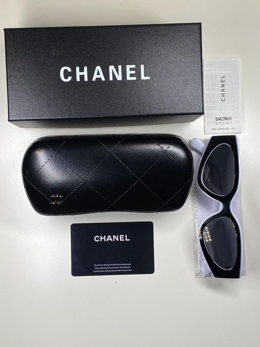 !! Stoc Nou !! Ochelari de soare Chanel Cat Eye | Alb-Negru | Livrare rapida