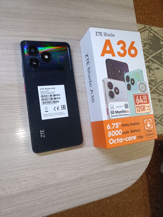 Продам новый телефон ZTE A36.