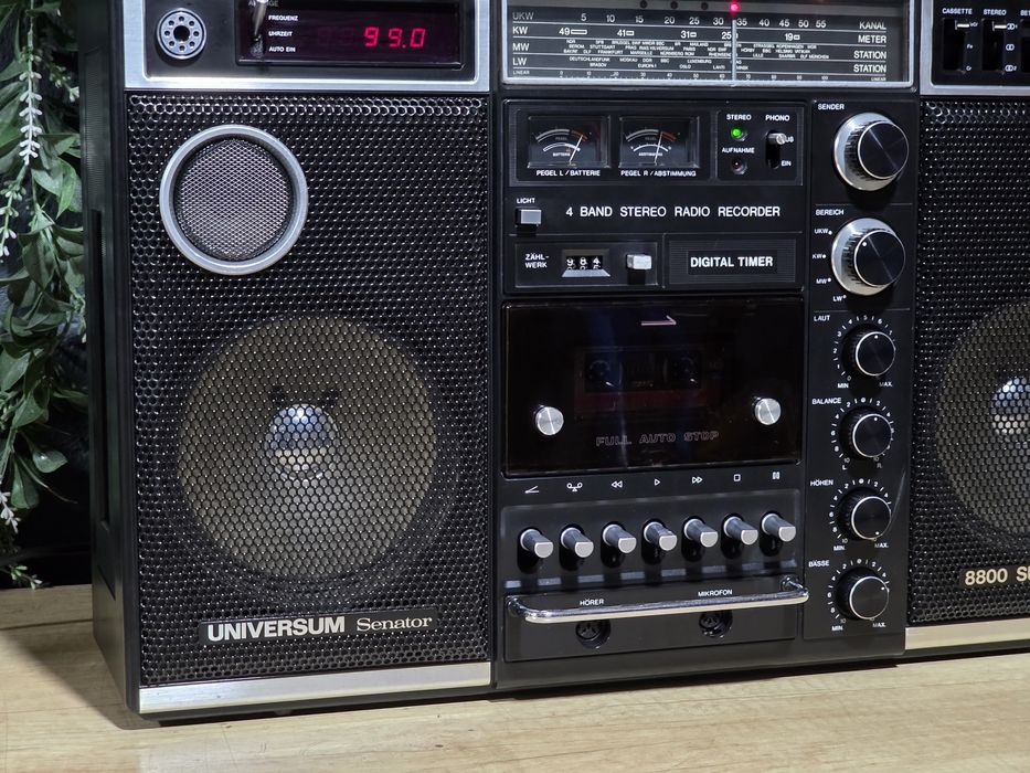 Boombox UNIVERSUM SENATOR super 8800, radio casetofon portabil, retro hi-fi ctr-2188, servisat