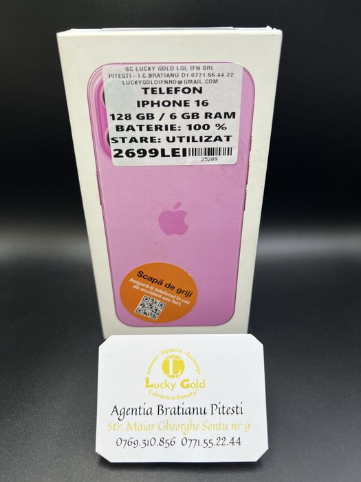 Iphone 16 128GB 6GB RAM Baterie 100% cod produs 25209