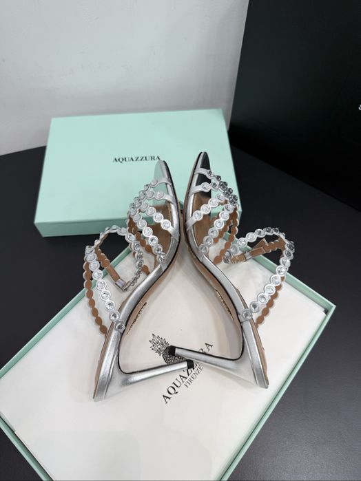 Sandale Aquazzura Tequilla 105- Piele naturala pe stoc 38-38,5
