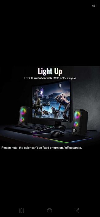 Тонколони за компютър – 10W, USB, AUX 3.5 мм Gaming