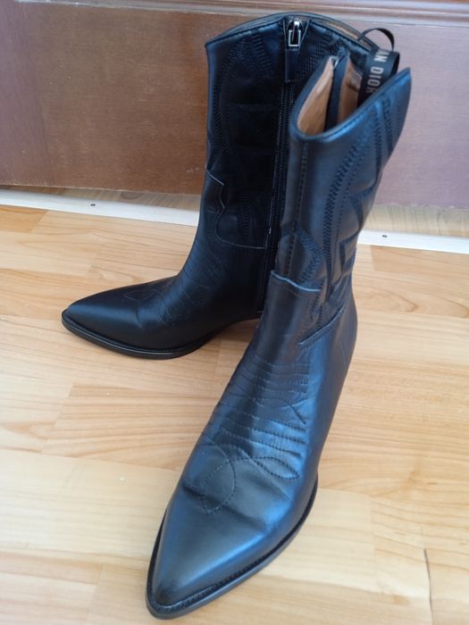 Сапожки осенние кожаные