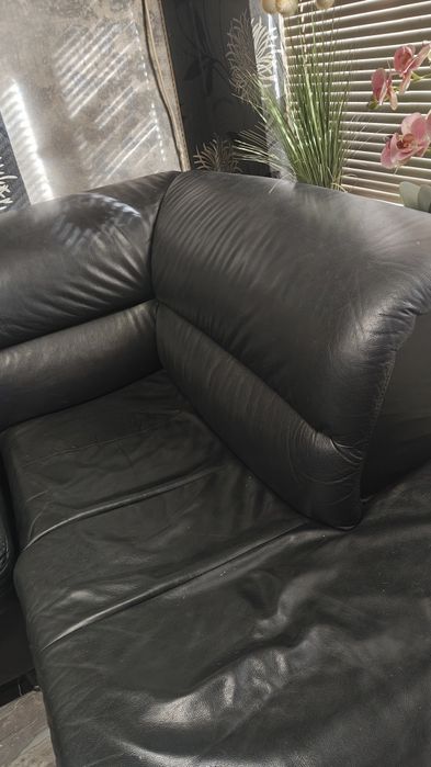 Ъглов Диван Естествена кожа