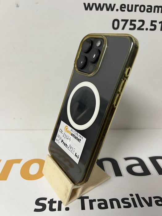 Telefon mobil Apple iPhone 15 Pro Max, 256GB, Baterie 100% -T- Oradea ...