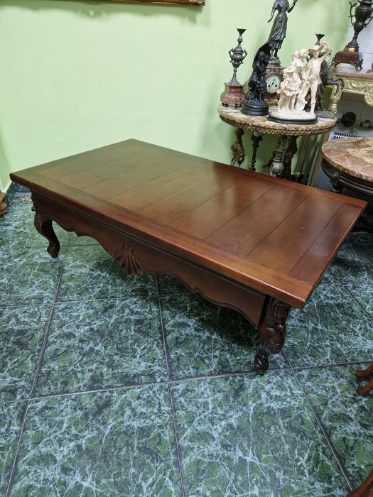 Уникална антикварна холандска холна маса масив с дърворезба