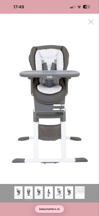 Scaun de masa  copil in satre foarte buna ,am si cutia lui originala