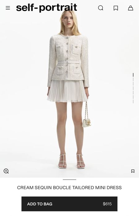 Намалена! Self-Portrait рокля букле