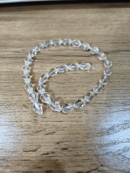 Гранёные бусины капли из высококачественного стекла, 30 шт