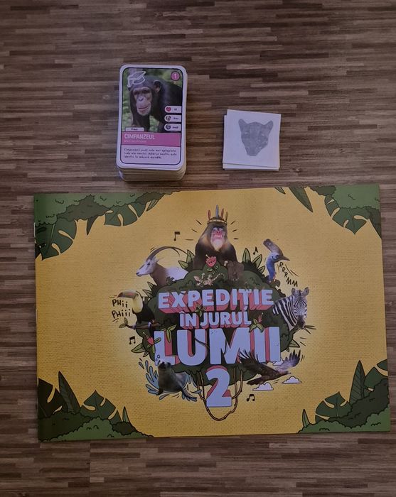 Set cartonase Expeditie in jurul lumii 96 cartonase si catalog