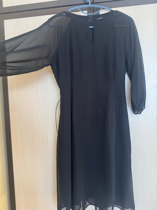 Прекрасна ефирна нова рокля с шифон и тюл