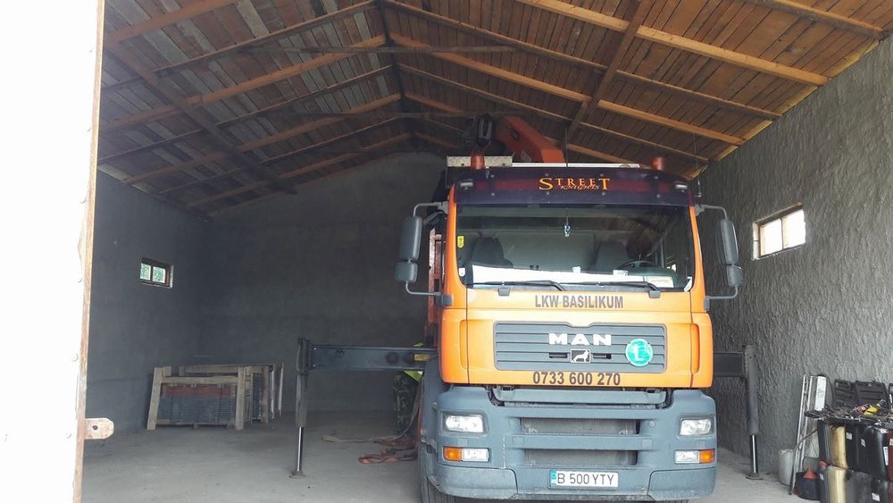 Camion cu macara București - Ilfov | Transport Profesionial 12T Ridicare 4T