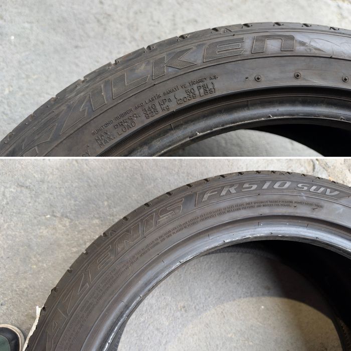 4бр. Летни Спорт-Пакет Гуми С Борд 255/45ZR/20 и *MO* 285/40ZR/20 -FALKEN + DUNLOP- DOT:4921+1322- 5.8мм+6.6мм