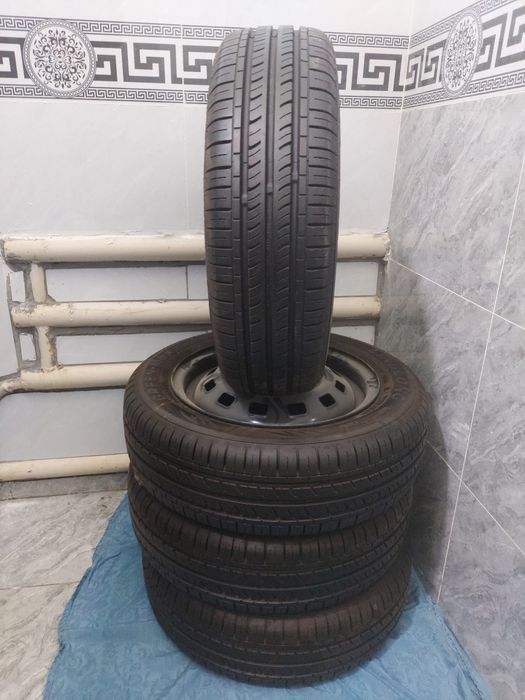 Шины в месте диском матиз