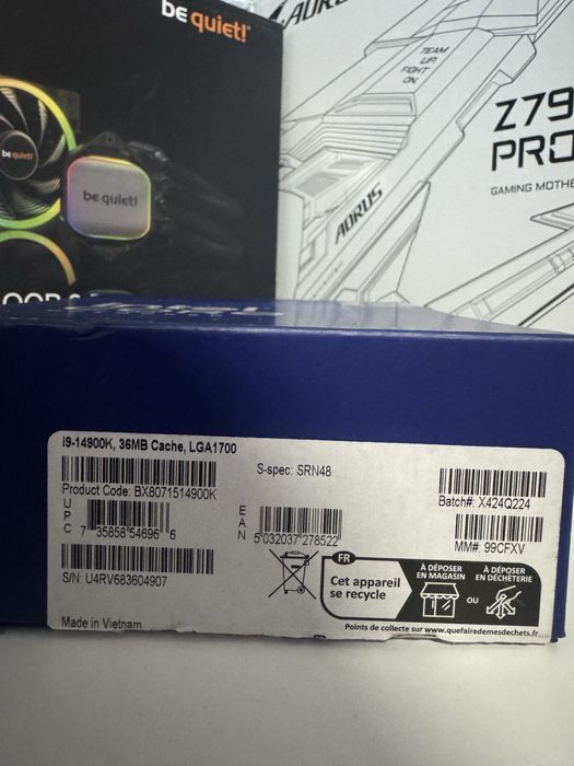 i9-14900K / Z790 AORUS PRO X