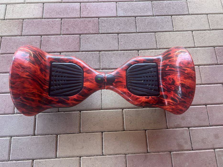 Vand Hoverboard 10 inch, design roșu flame.me
