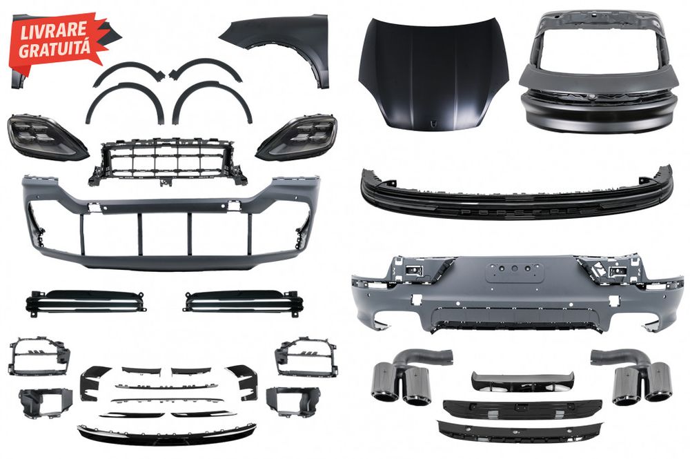 Pachet Exterior Complet Porsche Cayenne SUV 9Y0 (2018-2023) Conversie