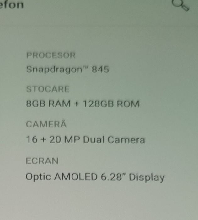 One Plus 6 128 giga 8 giga ram