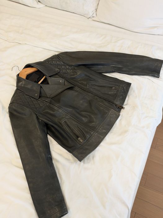Geacă de piele naturală Massimo Dutti, mărimea L