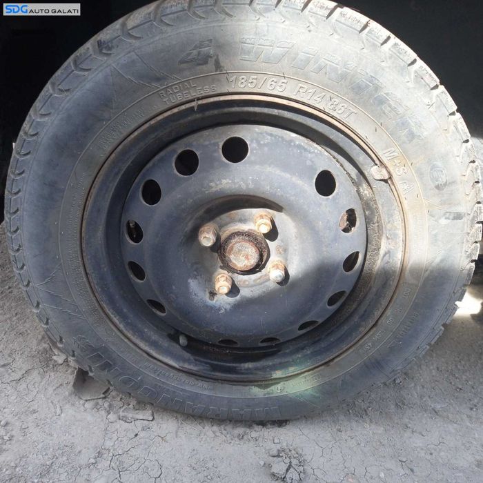 Roata Janta Rezerva Tabla 4x114,3 cu Anvelopa Cauciucuri Iarna Dot 2011 Daewoo Nubira 2 1997 - 2011 [C0971]