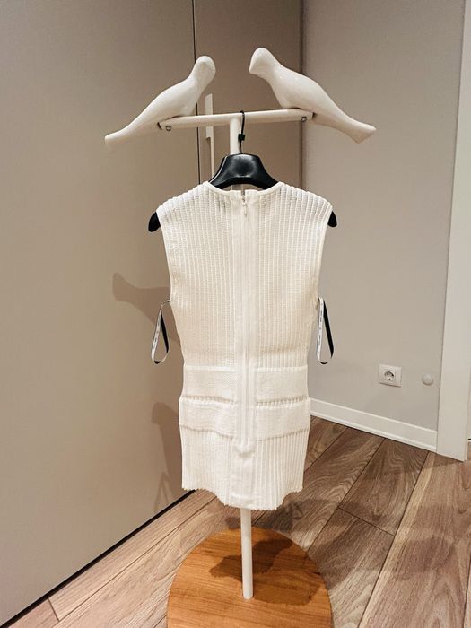 Herve Leger отигинален топ плетиво с коприна