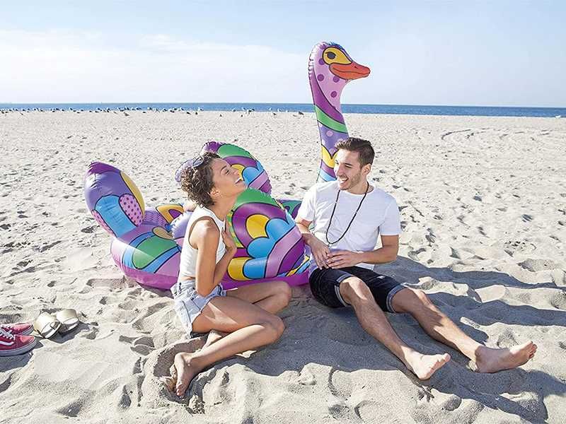 НОВИ! Надуваем остров дюшек 1.9м Щраус BESTWAY Ostrich Pop Kunst