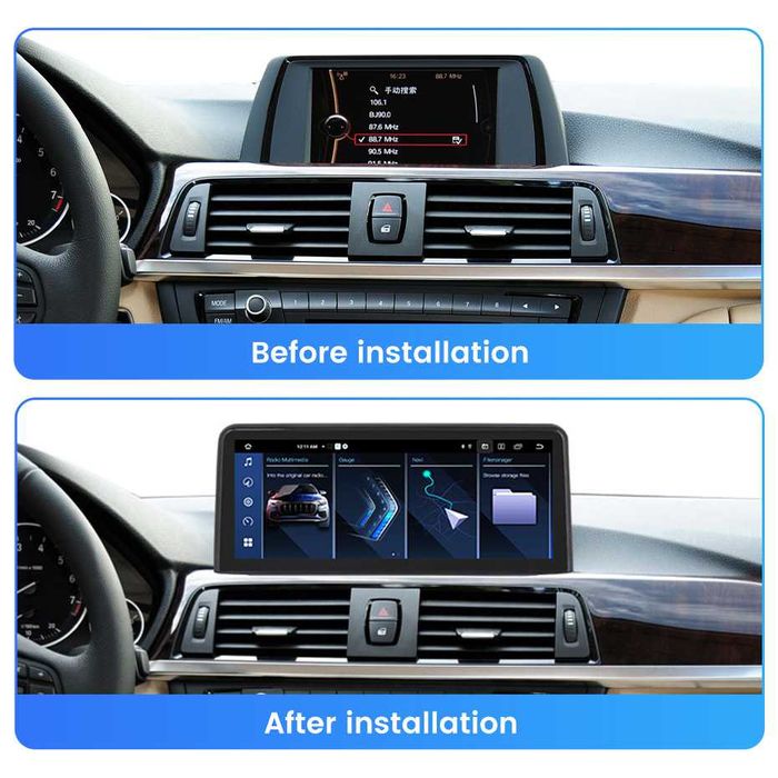 Navigatie BMW Seria 3 F30 F80 F31 F34 4/8 GB RAM Carplay Sim + Camera