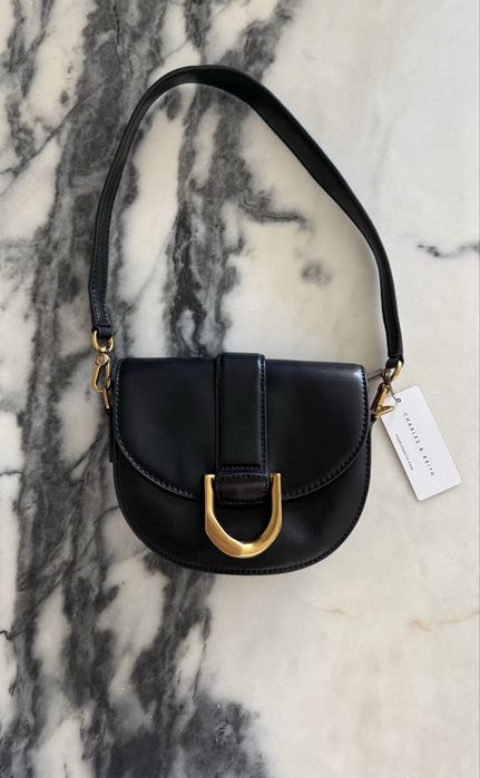 Charles & Keith mini Gabine saddle bag