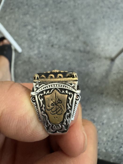 Кольцо мужское серебро