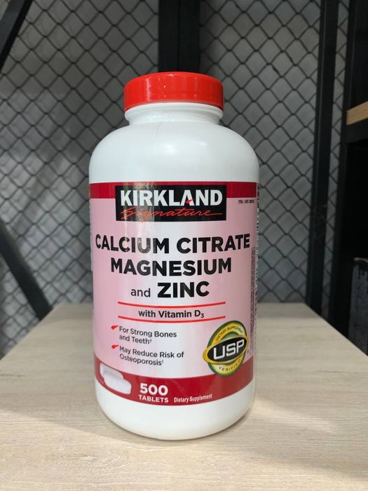 Kirkland Calcium Citrate, Magnesium Zinc with Vitamin D3 (500 tablets)
