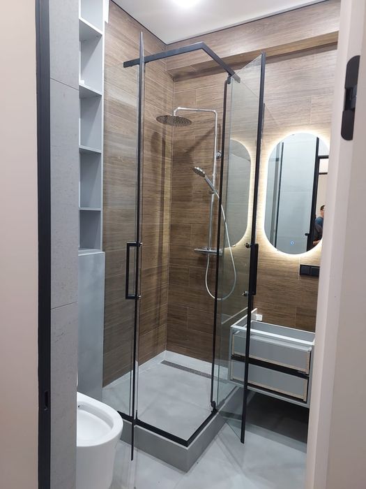 Душевые кабины, перегородки, шторки для ванн