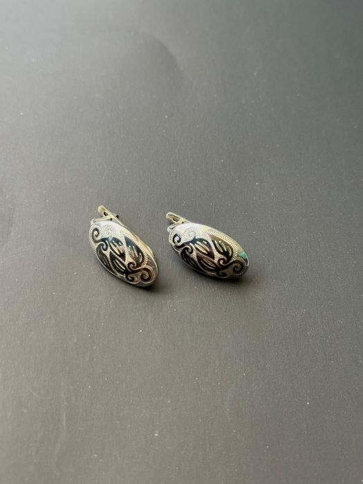 Сережки из серебра 925 пробы