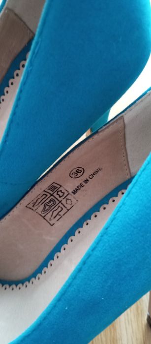 Pantofi Piele Buffalo albastri