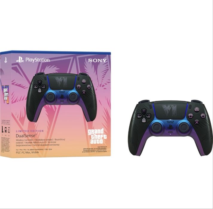 2 Controller-e GTA VI 6 LIMITED EDITION (Negru si Alb)