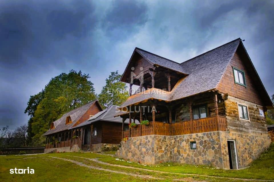 Pensiune agroturistică: 3 case tradiționale + teren în Desești