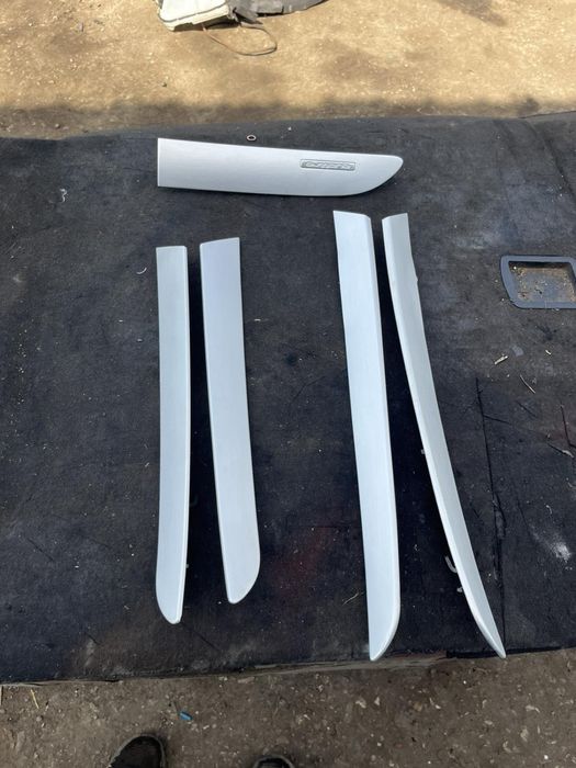 комплект 5 бр лайсни от врати за Audi A6 4f драскан алумин Sline ном 9